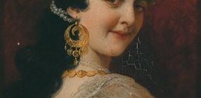 موريتز شتيفر | صورة سيدة بغطاء رأس شرقي (١٨٩٥) | MutualArt